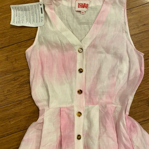 BNWT Solid and Striped Tye Dye Maxi Dress - Picture 11 of 13